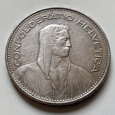 🌹外币初藏🌹🐯2025年第121场  每周二四六晚8️⃣点 哈萨克纪念币 - 瑞士1998年5法郎