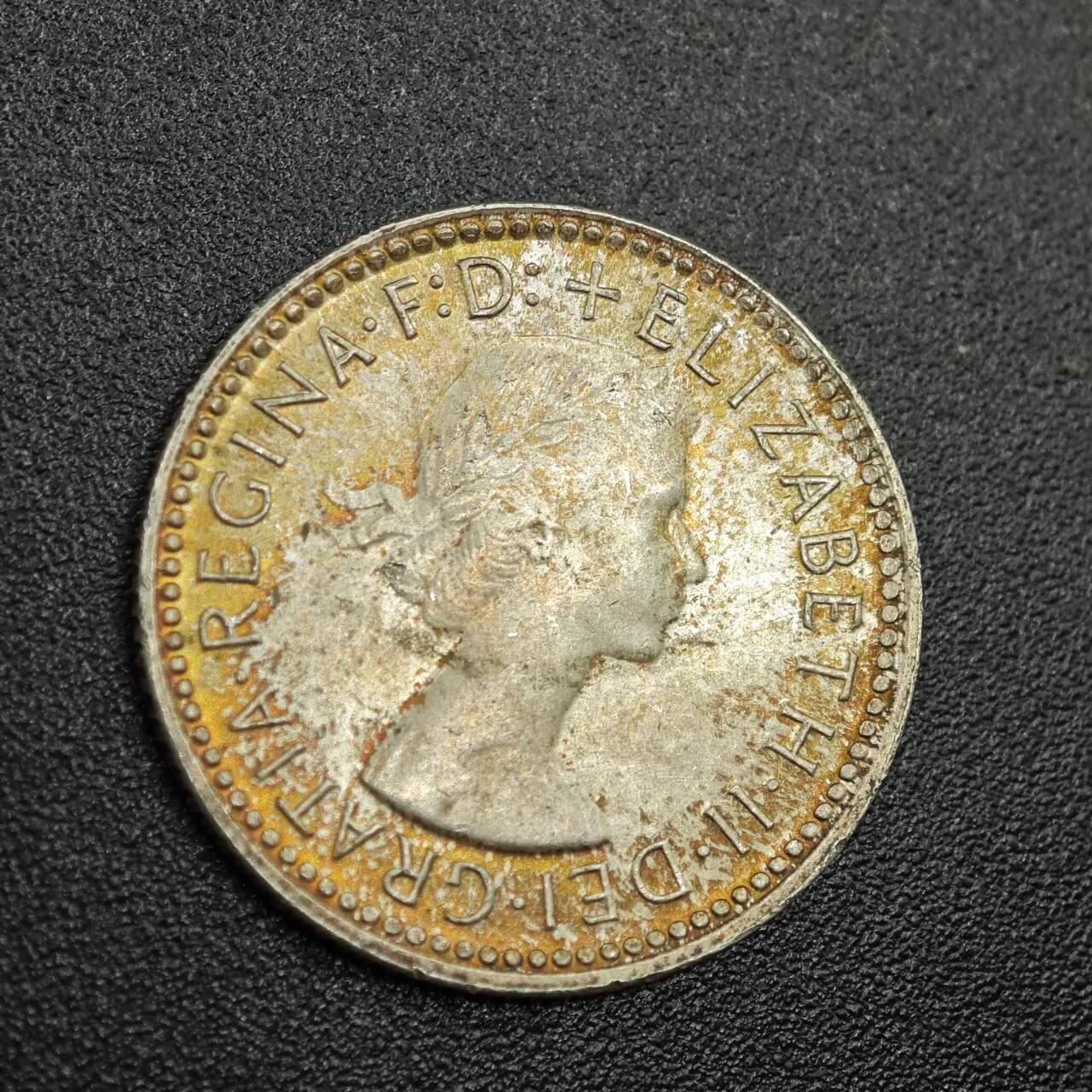 【淘币小摊】实时拍第七百七十九拍   散币场   满百包邮可预留二周 每周一统一发货   澳大利亚1962年6便士银币