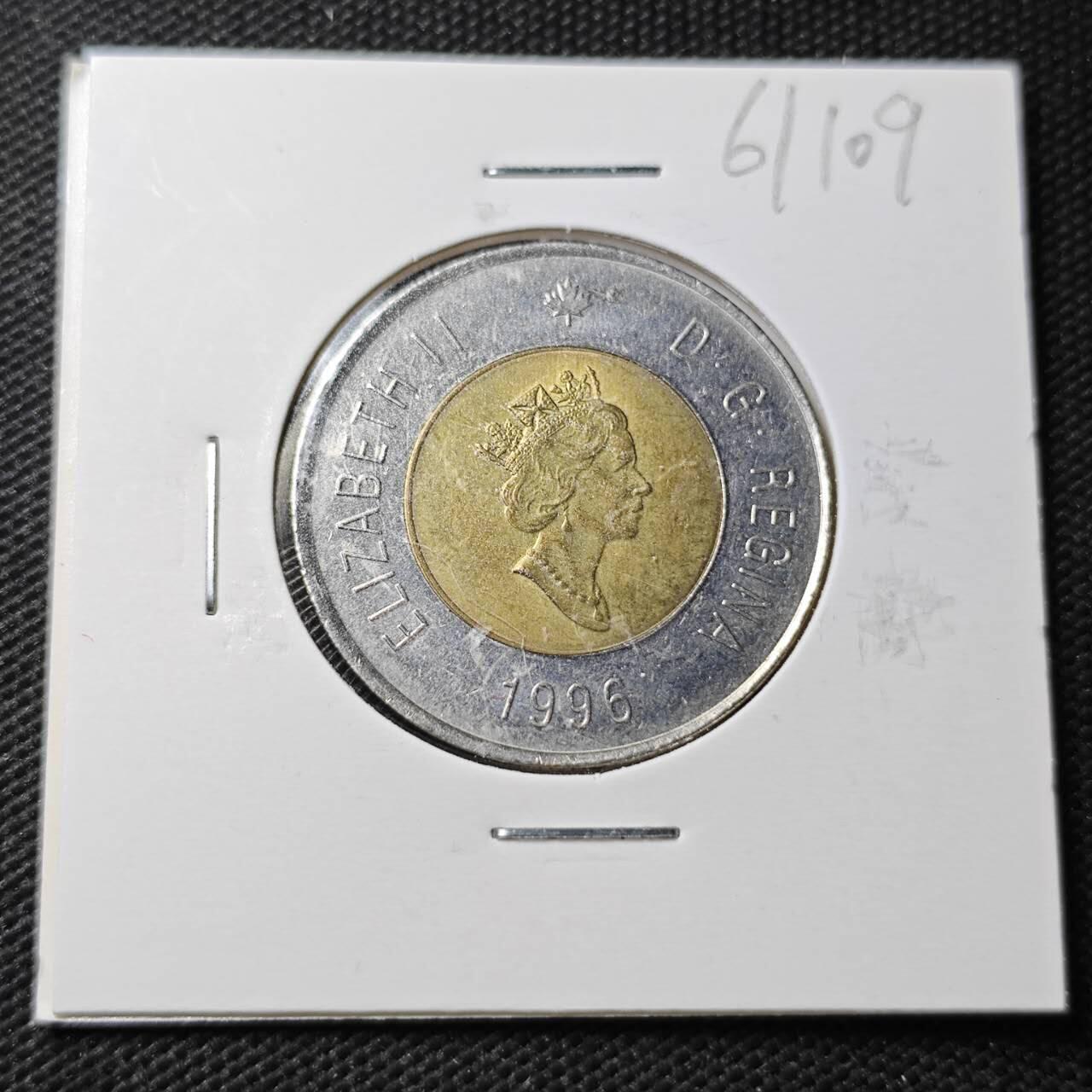 KK钱币收藏小铺  第361场  2月预留时间 周末发货  加拿大2元双色币