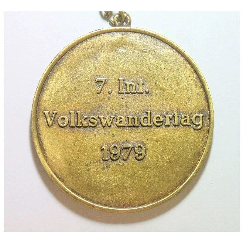 【艺术】德国艺术大章 狮鹿盾徽高浮雕精制超大铜章 带铭牌+项链 60MM 88克