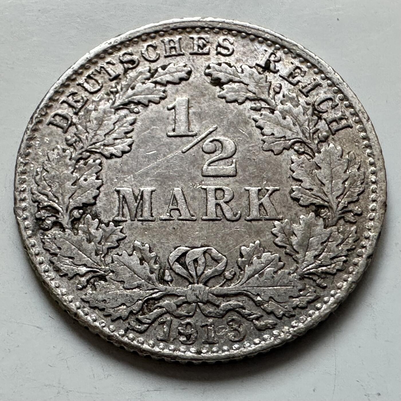 🌹外币初藏🌹🐯2025年第121场  每周二四六晚8️⃣点 哈萨克纪念币 德国1913年1/2马克银币