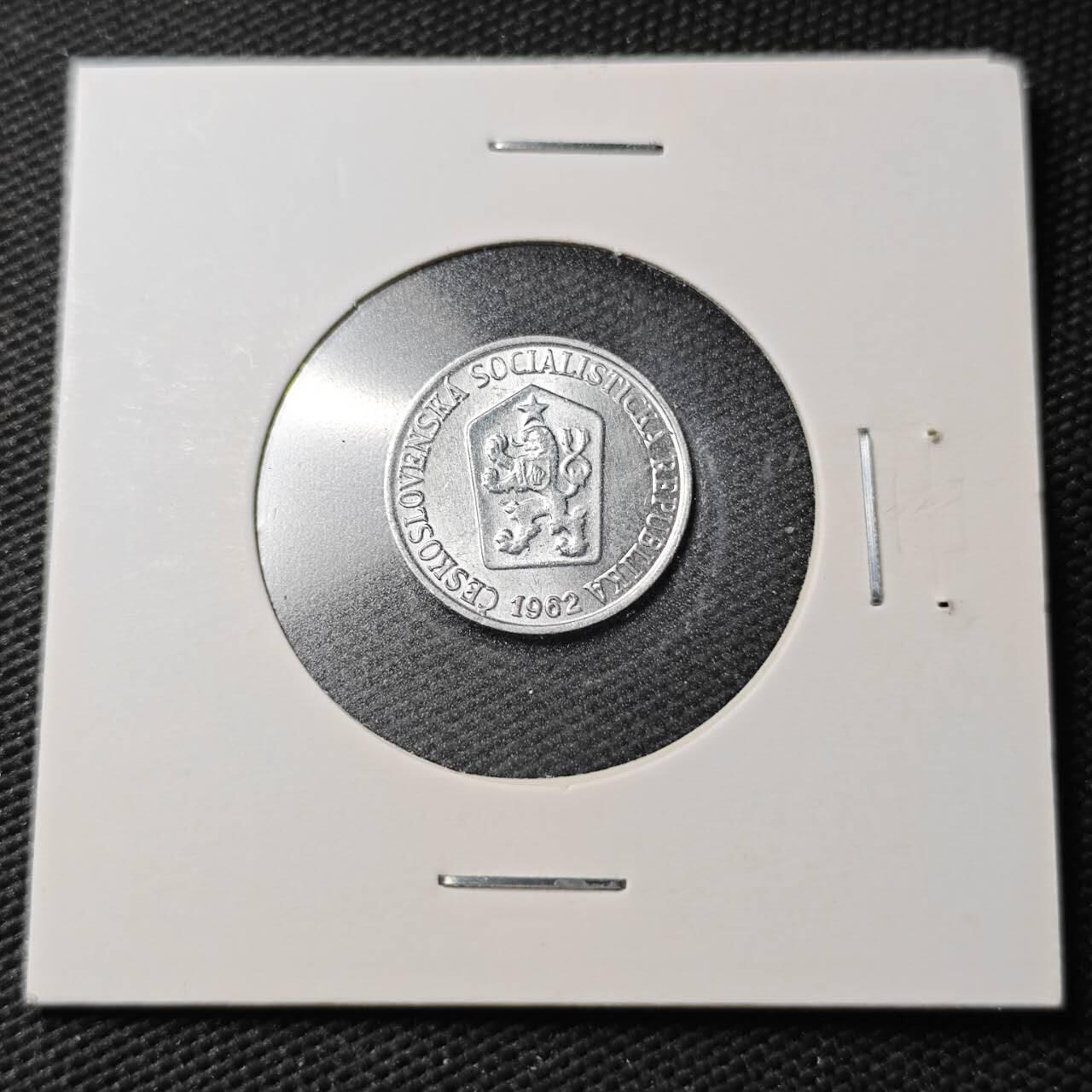 KK钱币收藏小铺  第361场  2月预留时间 周末发货  捷克斯洛伐克1赫勒 好品