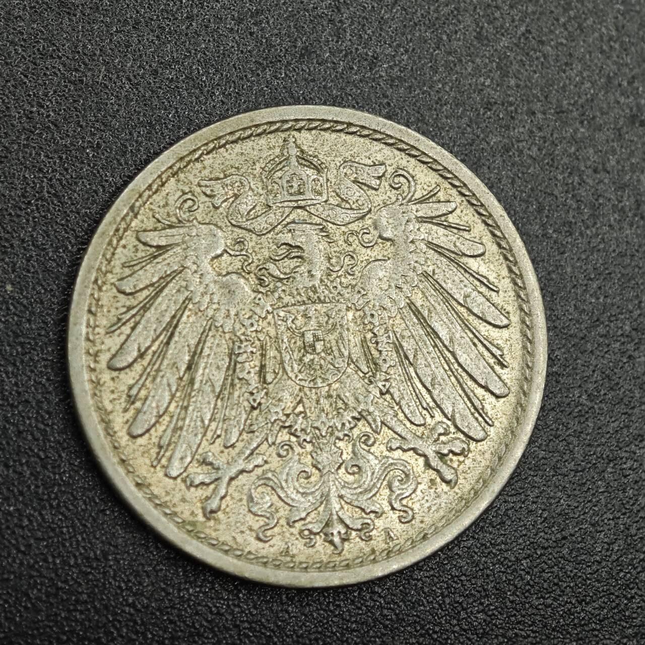 【淘币小摊】实时拍第七百七十九拍   散币场   满百包邮可预留二周 每周一统一发货   德国1911年10芬妮镍币