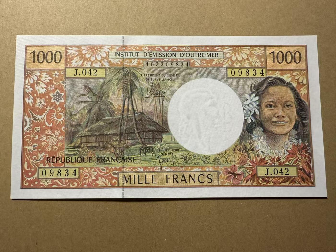 【礼羽收藏】🌏世界钱币拍卖第109期 法属太平洋 1000 全新unc 