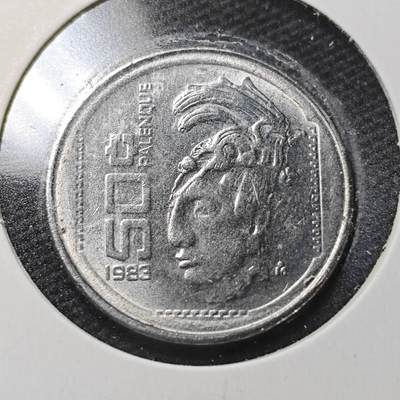 KK钱币收藏小铺  第360场  2月预留时间 周末发货 -  1983墨西哥50比索 少见纲目品种