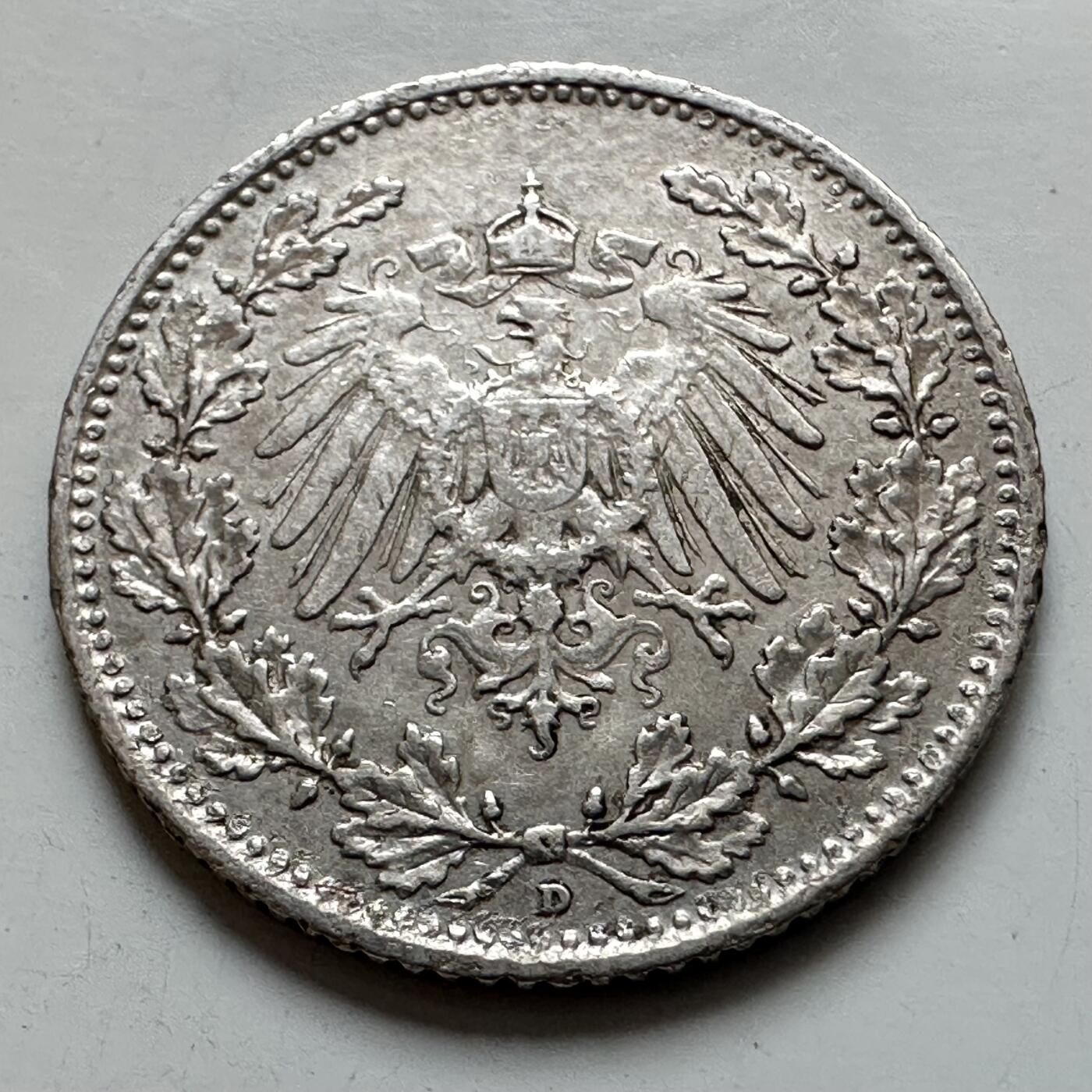 🌹外币初藏🌹🐯2025年第121场  每周二四六晚8️⃣点 哈萨克纪念币 德国1913年1/2马克银币