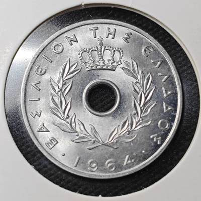 KK钱币收藏小铺  第361场  2月预留时间 周末发货 -  1964希腊20雷普塔 好品