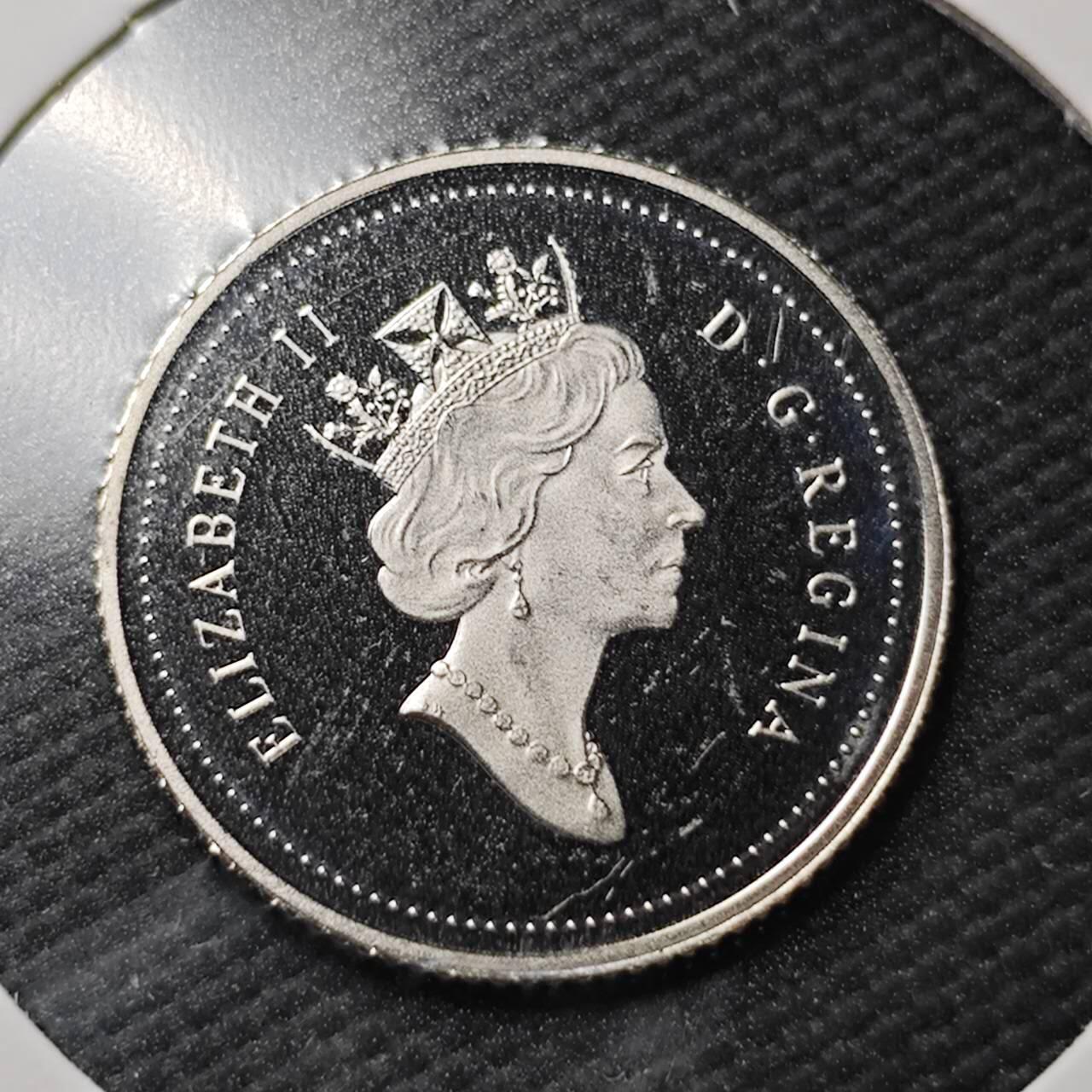 KK钱币收藏小铺  第361场  2月预留时间 周末发货  1995加拿大10分精制币