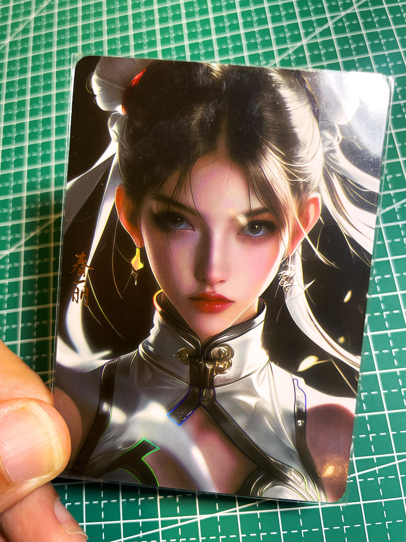 显眼宝35期 佣金1起 10月29日晚20:30截拍  造物卡牌   二次元系列    白春丽    共1张   彩闪工艺   大卡尺寸  63*88