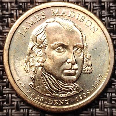 布加迪🐬～世界钱币(上海)🌾第 255 期 /  各国套币和散币 - 美国🇺🇸总统币 第四任 詹姆斯·麦迪逊(18 09-18 17)