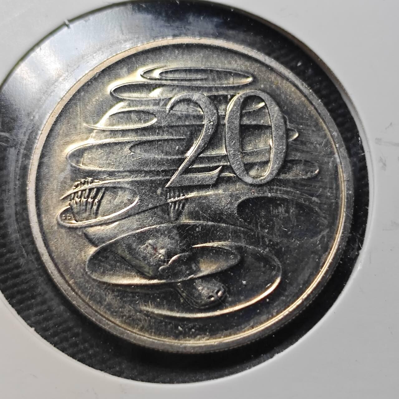 KK钱币收藏小铺  第360场  2月预留时间 周末发货  1984澳大利亚20分 好品