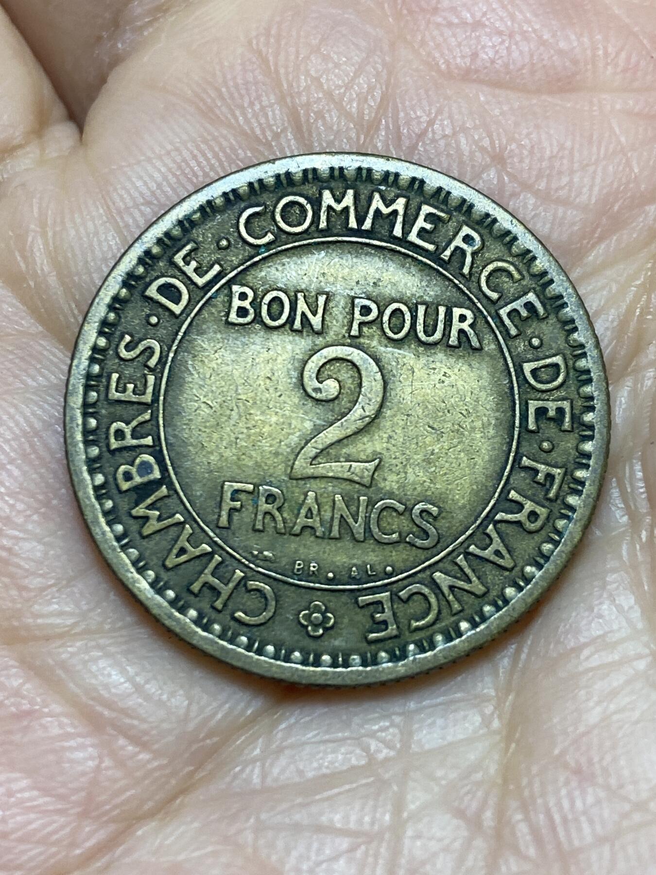 2025年第一百一十九场(总第一百四十五场）外国好品散币(免佣金) 法兰西第三共和国1921年2法郎