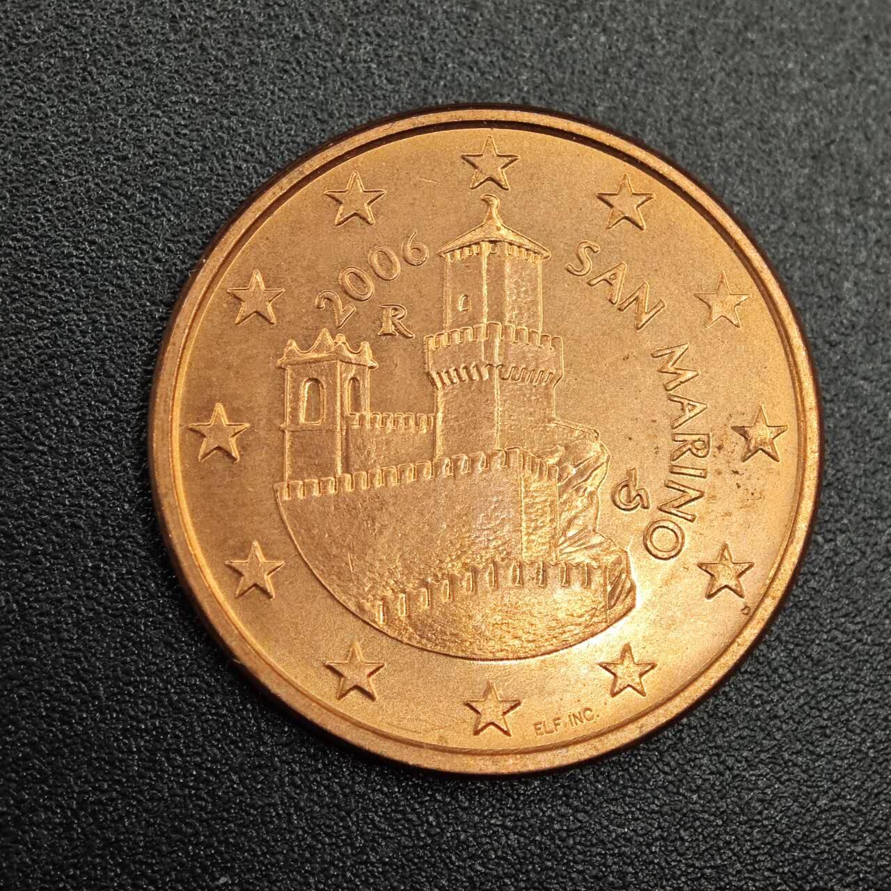 【淘币小摊】实时拍第七百七十九拍   散币场   满百包邮可预留二周 每周一统一发货   圣马力诺2006年5分铜币