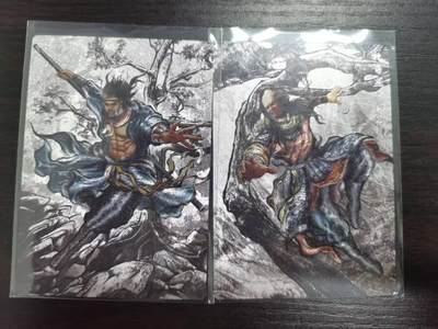 夜之极第三十四期 （11月1日周六晚9点截拍，欢迎竞拍） - 卡德曼 张建东水浒 24/99 邹润+61/99 邹渊 墨粗