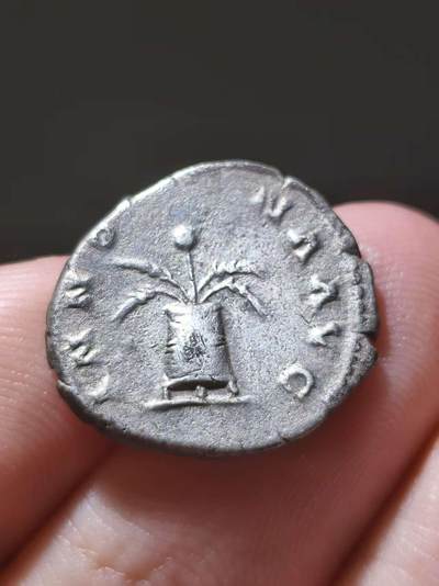 星盘世界钱币十一月五日古典币专场 - 典藏精品！罗马帝国 五贤帝安东尼庇护第纳里银币 背面是粮仓（莫迪乌斯） 该类型币多数发现于埃及和西亚地区，被认为安诺娜粮食贸易的特种钱币 品相非常好