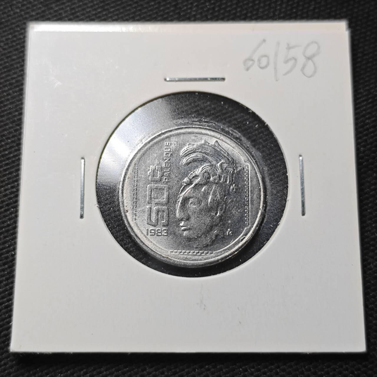 KK钱币收藏小铺  第360场  2月预留时间 周末发货  1983墨西哥50比索 少见纲目品种