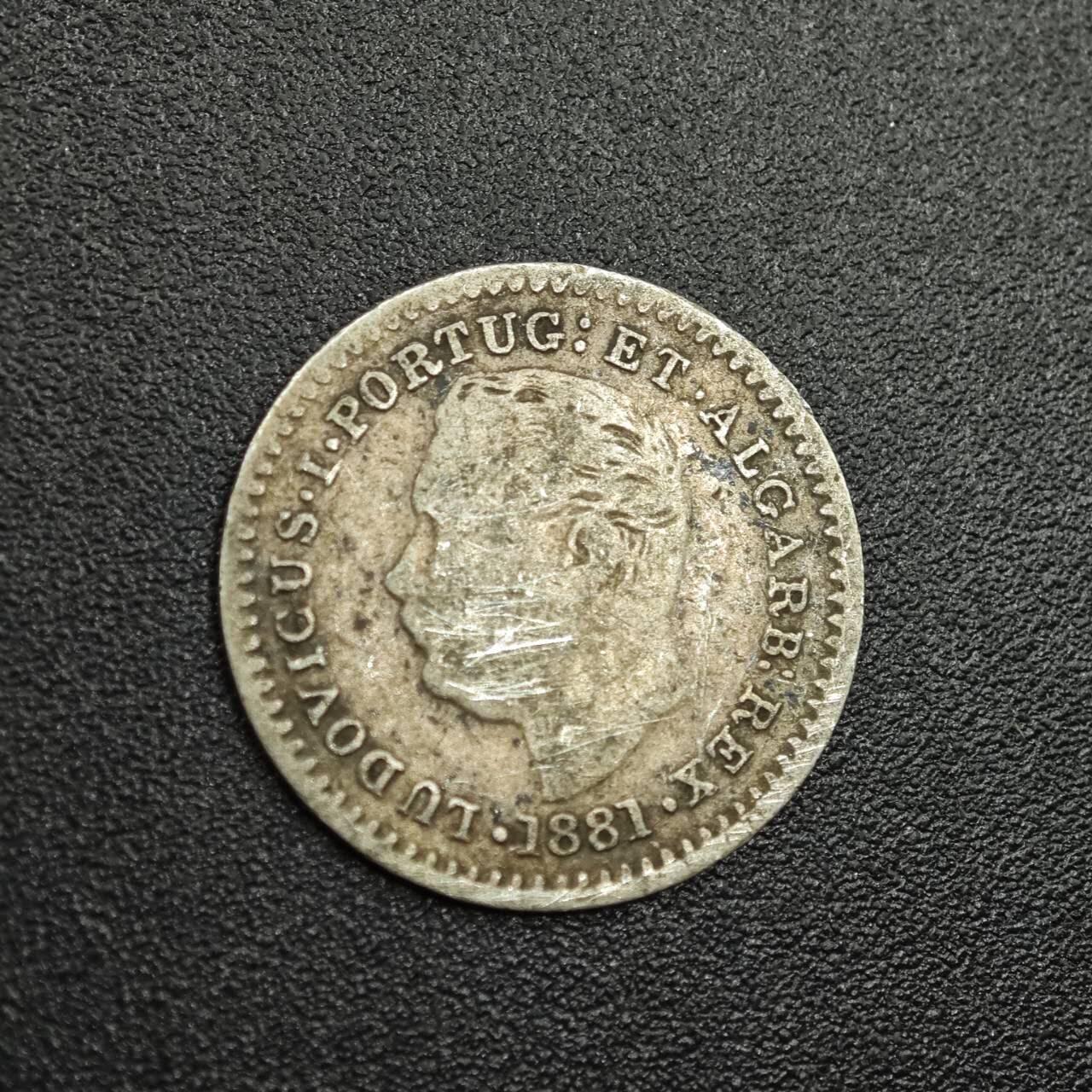 【淘币小摊】限时拍第七百八十拍  小银币场  满百包邮可预留两周  周一统一发货  葡属印度1881年1/8卢比银币