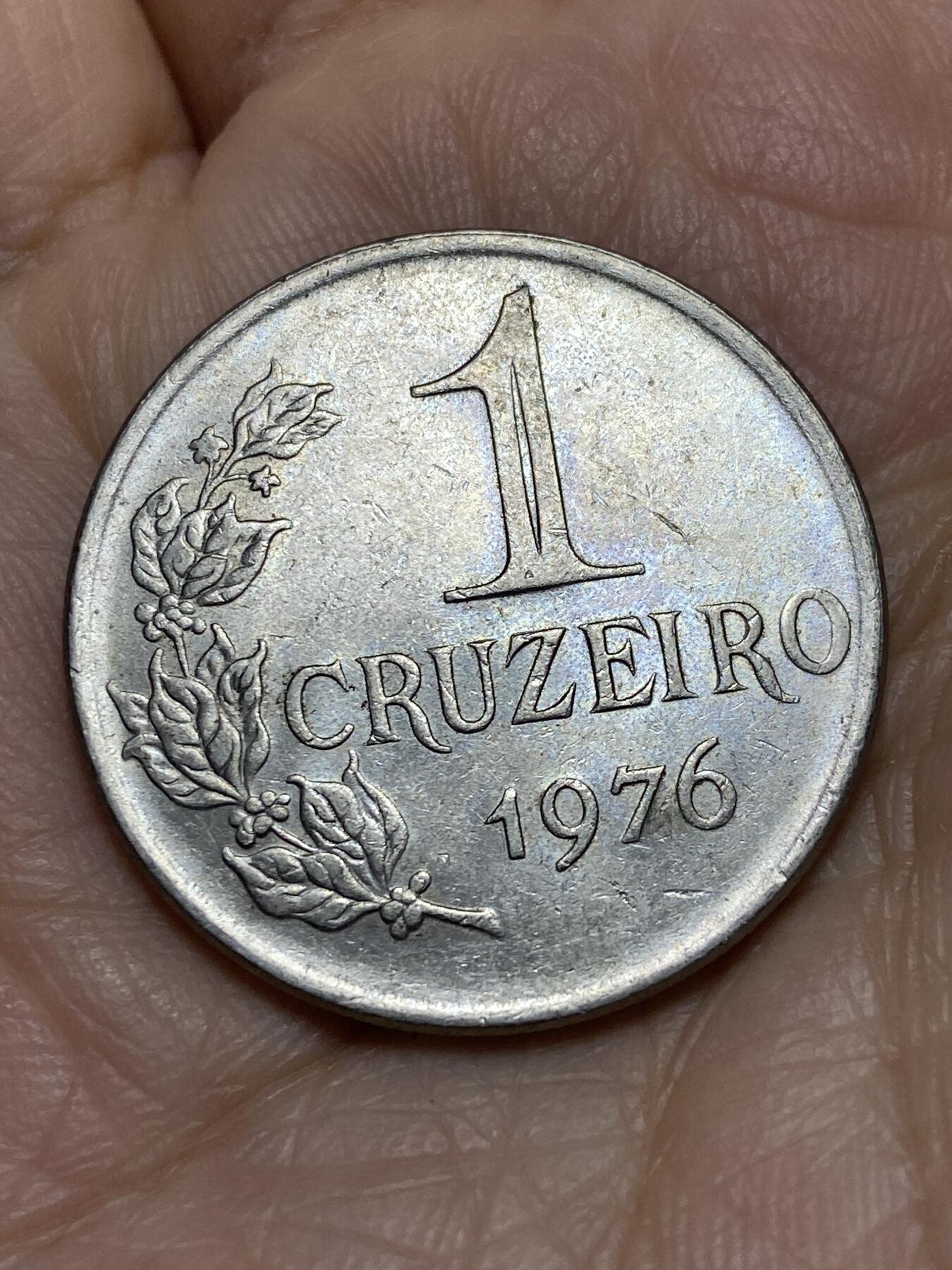 2025年第一百一十九场(总第一百四十五场）外国好品散币(免佣金) 巴西🇧🇷1976年1克鲁塞罗