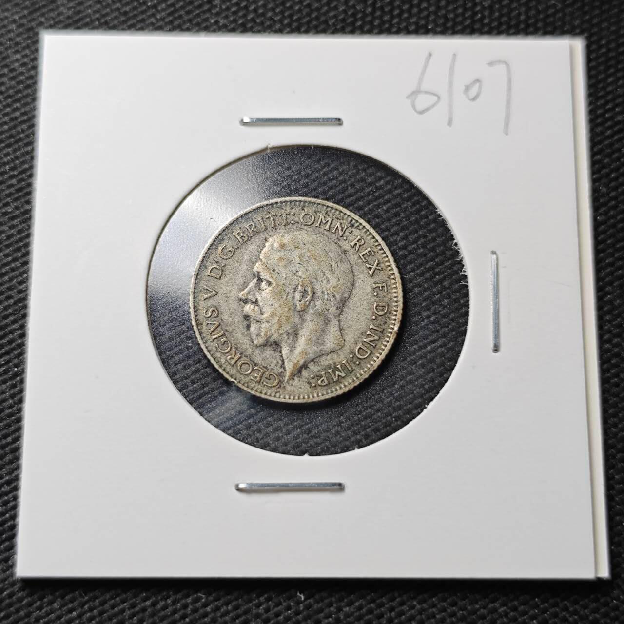 KK钱币收藏小铺  第361场  2月预留时间 周末发货  1930英国6便士银币