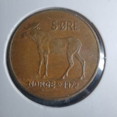 沼泽如烟--第885场 - 挪威1972年5欧尔