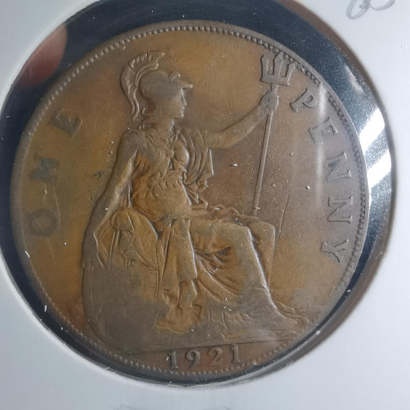 沼泽如烟--第885场 英国1921年1便士