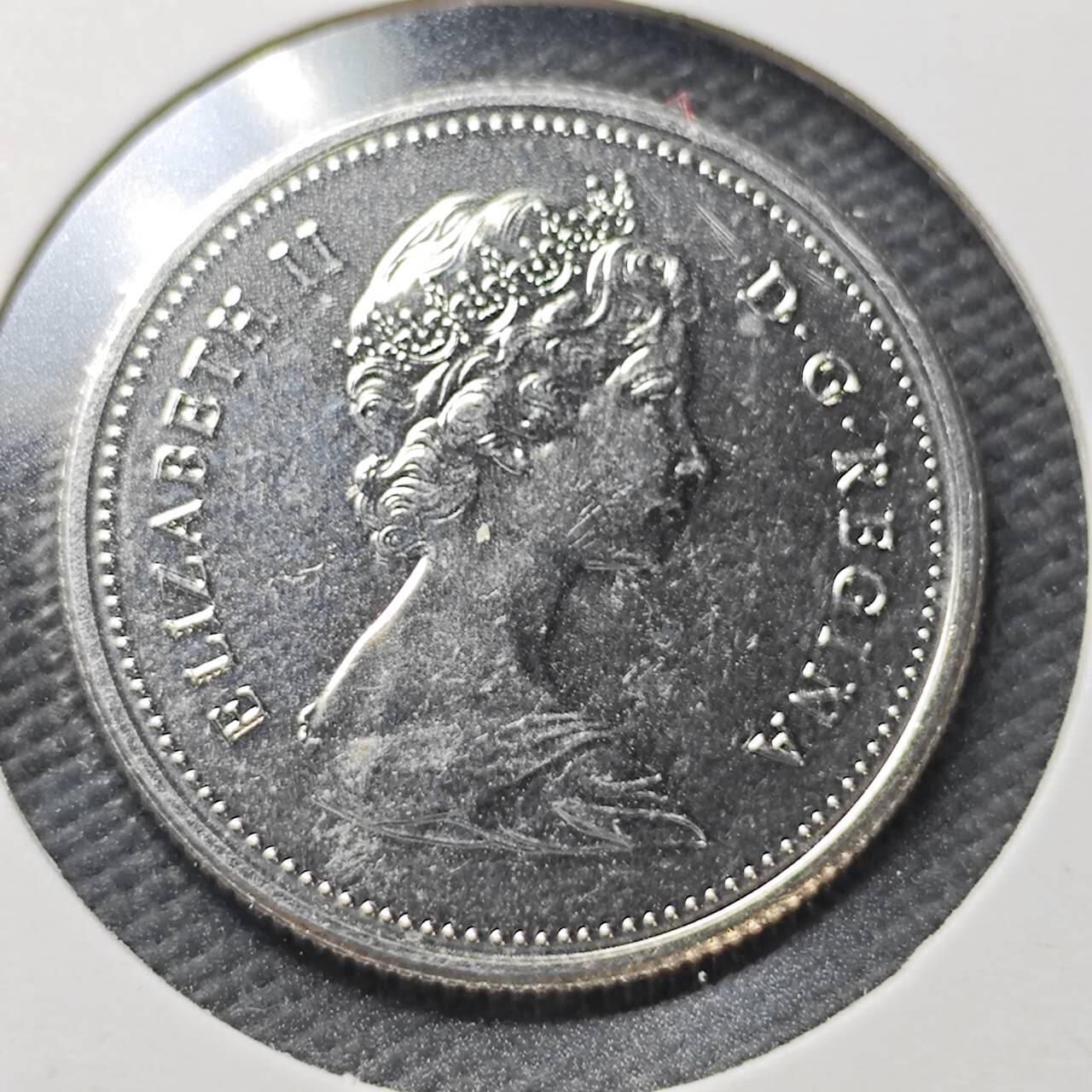 KK钱币收藏小铺  第361场  2月预留时间 周末发货 1985 加拿大25分精制币