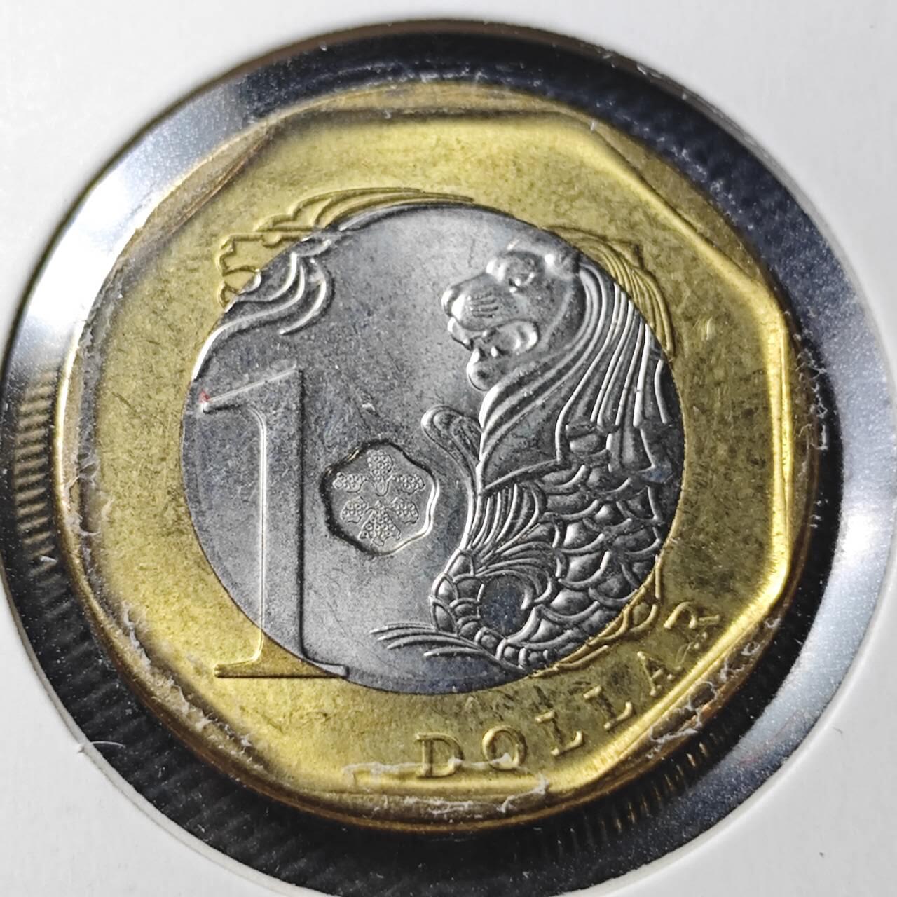 KK钱币收藏小铺  第360场  2月预留时间 周末发货  新加坡1元