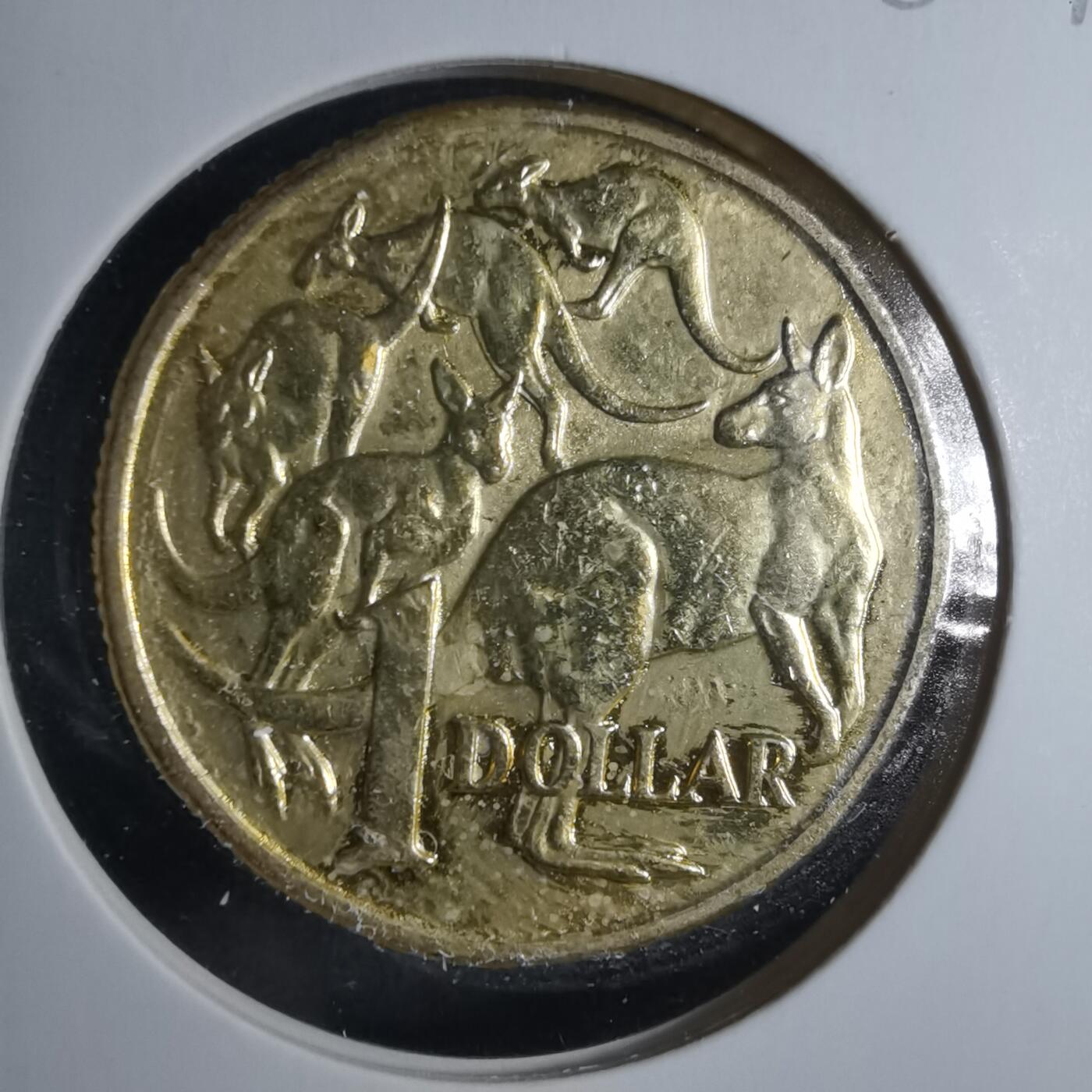 沼泽如烟--第885场 澳大利亚1984年一元有金色镀层