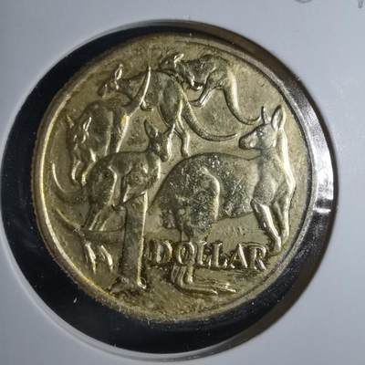 沼泽如烟--第885场 - 澳大利亚1984年一元有金色镀层