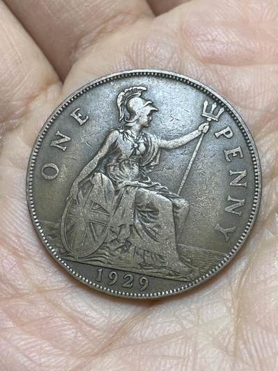 2025年第一百一十九场(总第一百四十五场）外国好品散币(免佣金) - 流通好品–英国🇬🇧1929年1便士(乔治五世第三版)