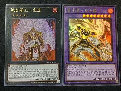 【游宝拍卖】乙巳蛇年81期  - 炎星王 & 富炎星 简中 UR金字闪卡