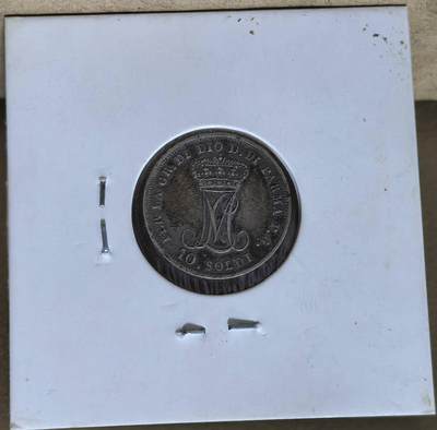 北京马甸外国币专卖第145期，外国币专场，陆续上拍，欢迎关注 意大利帕尔马大公国1815年10 S0L银币，