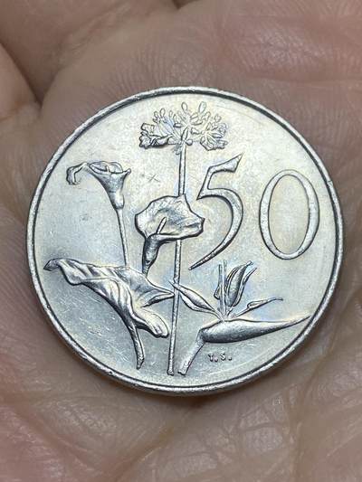 2025年第一百一十九场(总第一百四十五场）外国好品散币(免佣金) - 南非🇿🇦1988年50分