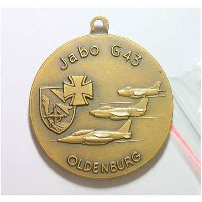 德国奥尔登堡阿尔法战斗机+铁十字 高浮雕精制大铜章 40MM - 德国奥尔登堡阿尔法战斗机+铁十字 高浮雕精制大铜章 40MM