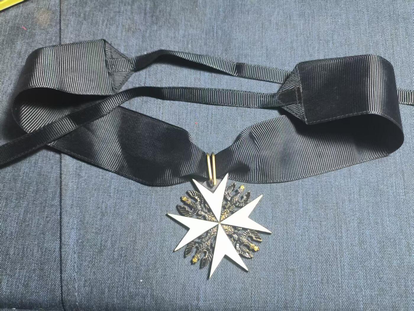 罗岚⭐爱藏⭐精品专拍第七场-分享拍场赚佣（周六有群拍，详细看简介） 德意志第二帝国圣约翰勋章 镀金立体珐琅质  欧洲回流影视纪念品