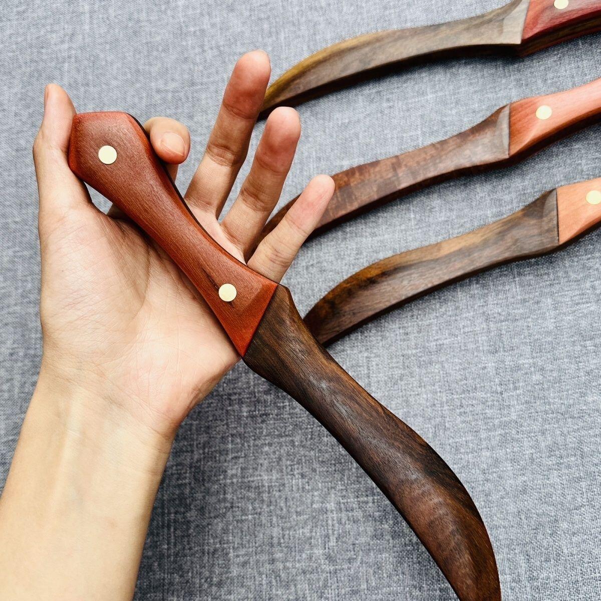 听雨轩（12） 重蚁木 红檀手工压裙刀