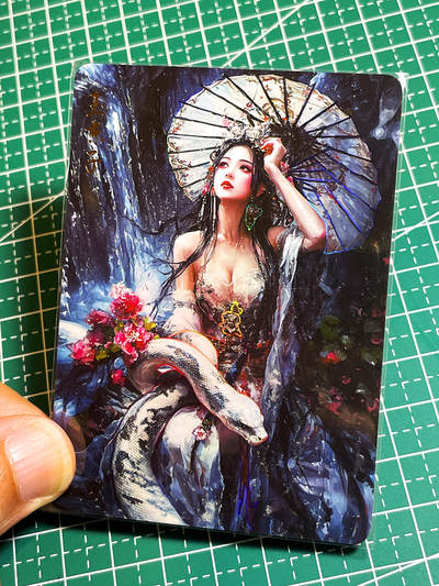 显眼宝35期 佣金1起 10月29日晚20:30截拍  - 造物卡牌   墨烬红颜系列    玉京子    共1张   彩闪工艺   大卡尺寸  63*88