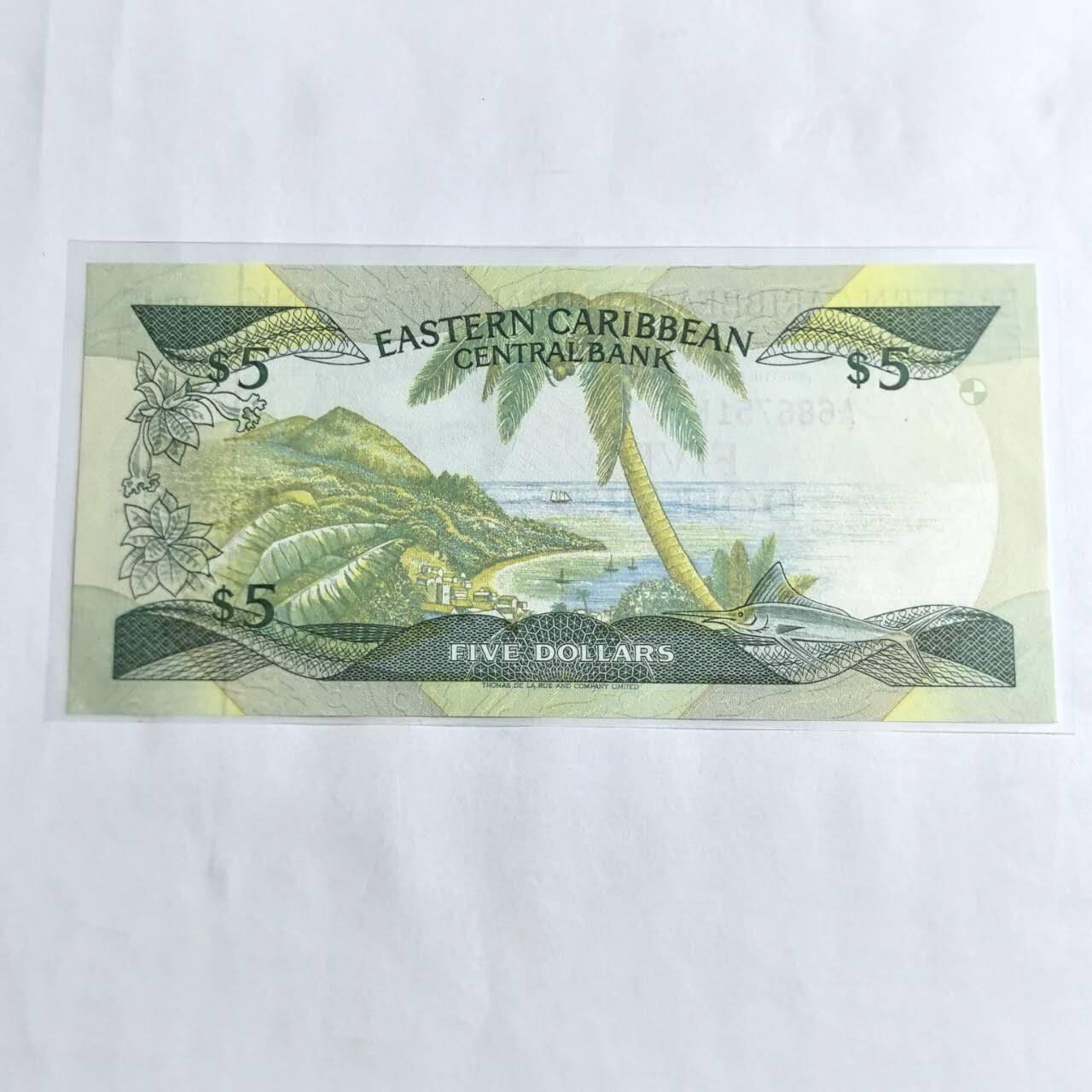 各国外币第96期 品种好大部分全新 东加勒比5元 全新连号