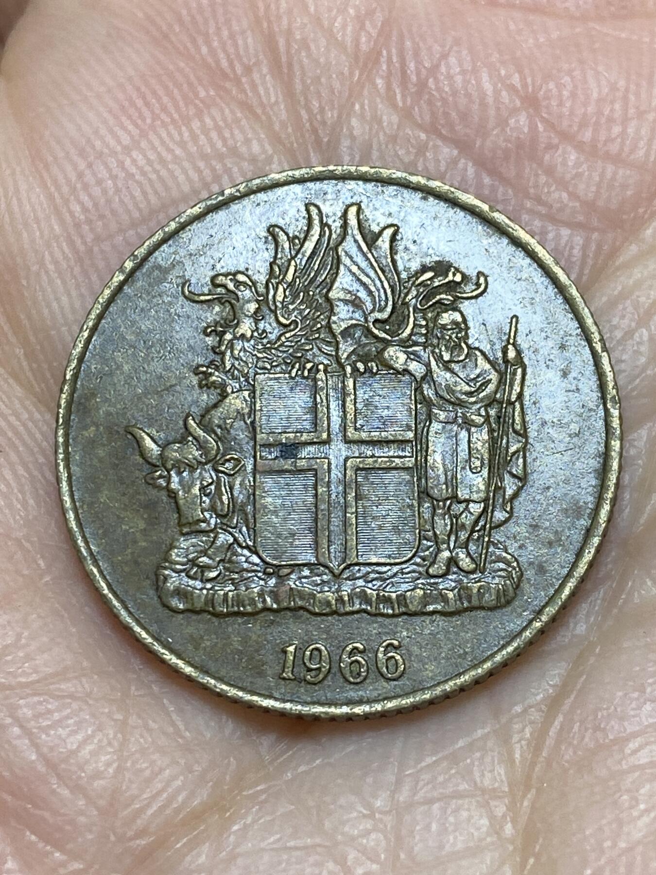 2025年第一百一十九场(总第一百四十五场）外国好品散币(免佣金) 冰岛🇮🇸1966年1克朗