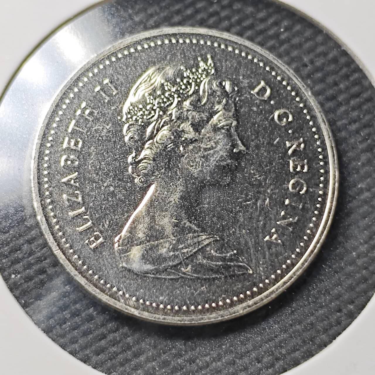 KK钱币收藏小铺  第361场  2月预留时间 周末发货  1985加拿大5分精制币