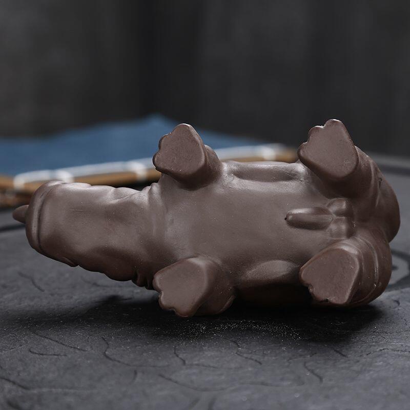 听雨轩（12） 紫砂茶宠摆件 犀牛