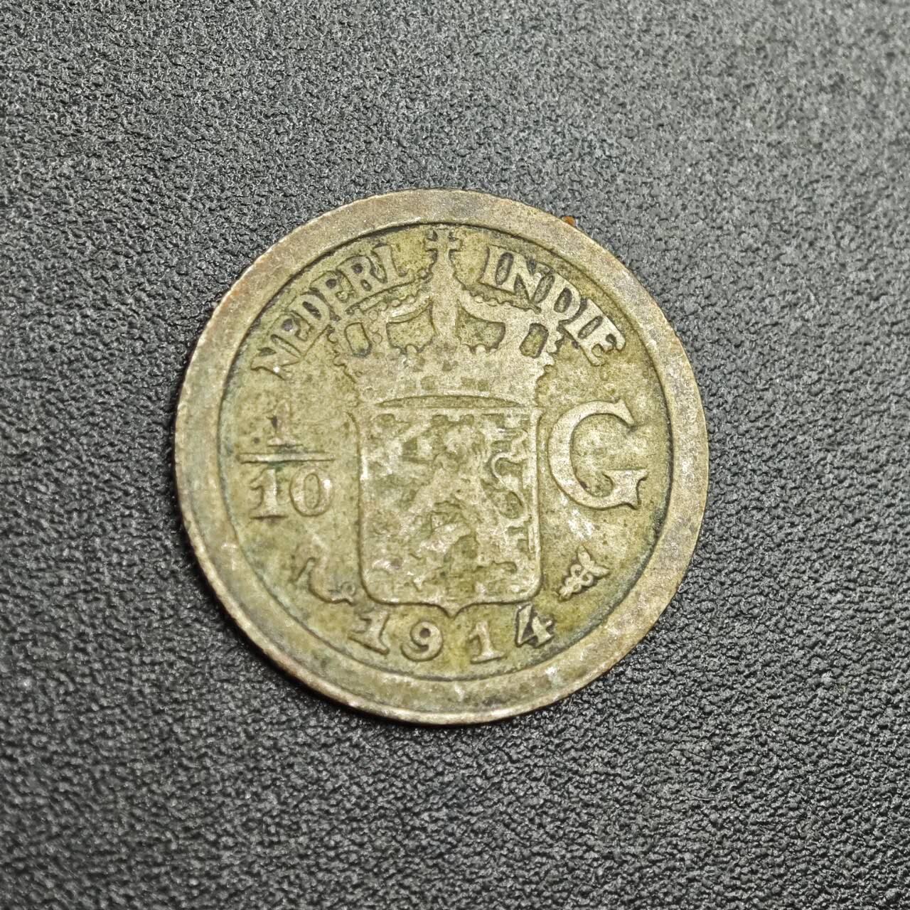 【淘币小摊】限时拍第七百八十拍  小银币场  满百包邮可预留两周  周一统一发货  荷属东印度1914年1/10盾银币