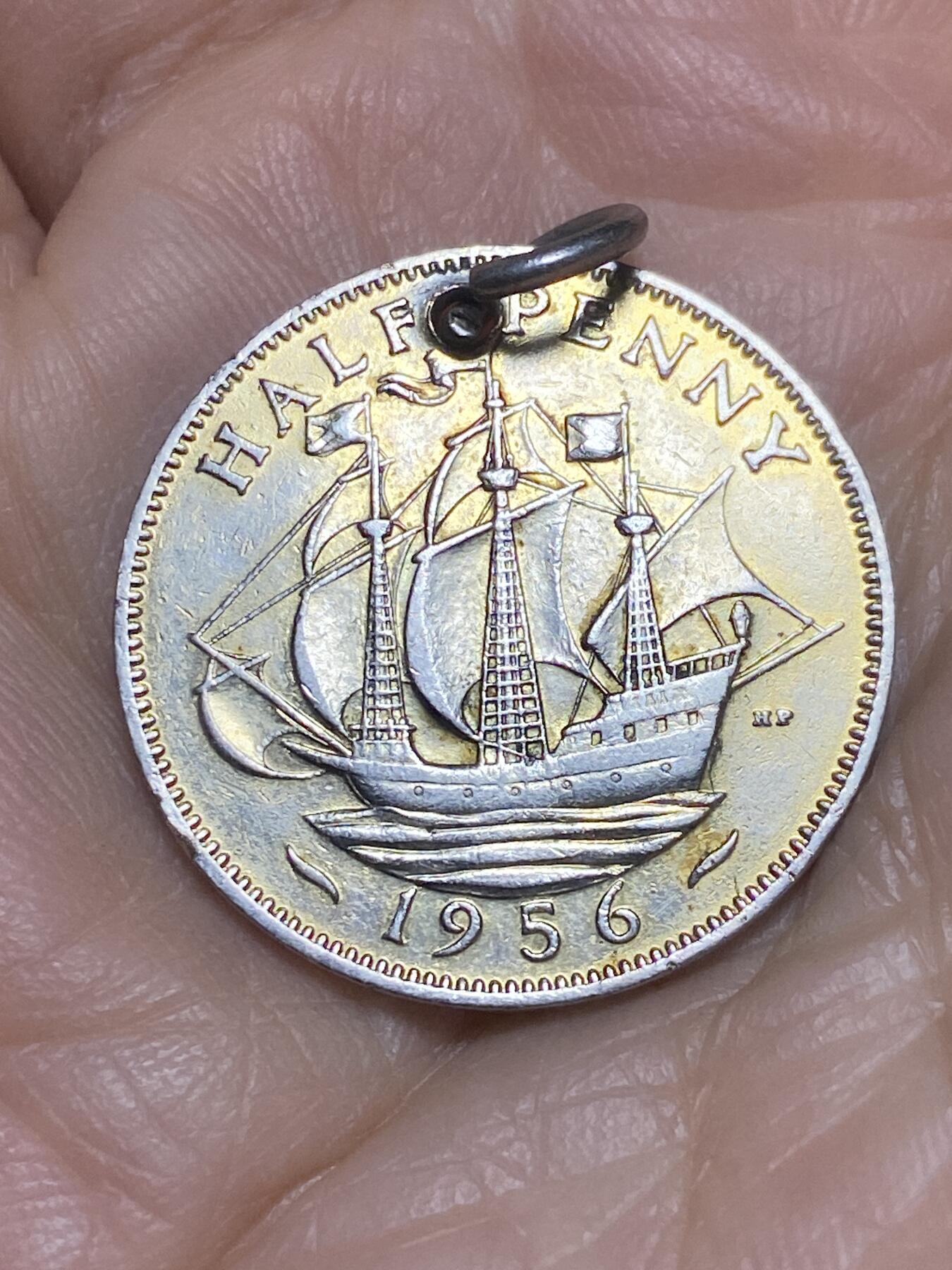 2025年第一百一十九场(总第一百四十五场）外国好品散币(免佣金) 英国🇬🇧1956年半便士(伊丽莎白二世青年桂冠第二版)