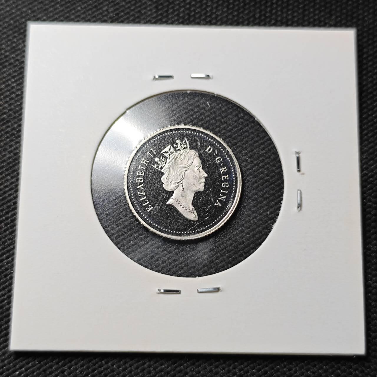 KK钱币收藏小铺  第361场  2月预留时间 周末发货  1995加拿大10分精制币