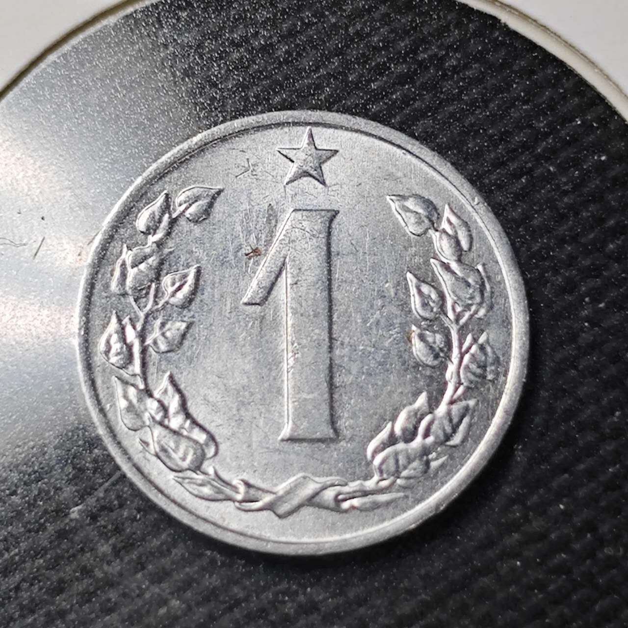 KK钱币收藏小铺  第361场  2月预留时间 周末发货  捷克斯洛伐克1赫勒 好品