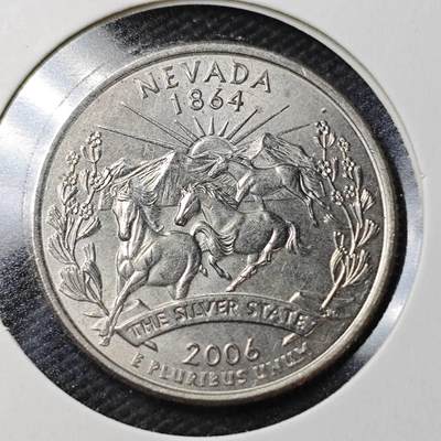 KK钱币收藏小铺  第361场  2月预留时间 周末发货 -  2006美国25分纪念币