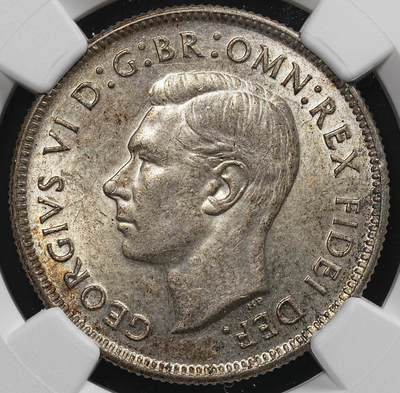 修遠堂世界钱币第九十一期 - NGC MS63 1951年澳大利亚联邦50周年纪念1佛罗林银币