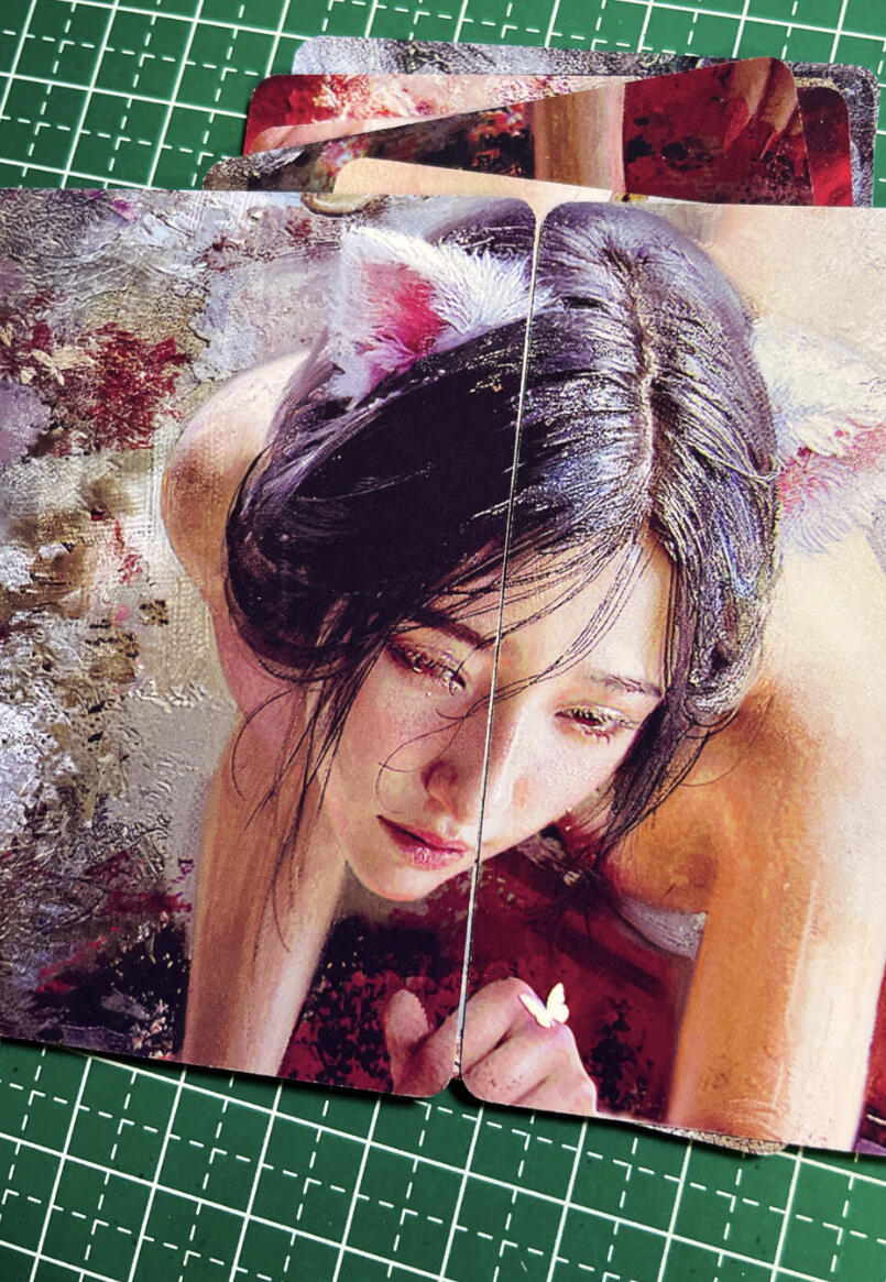 显眼宝35期 佣金1起 10月29日晚20:30截拍  燎原卡牌焱卡文化刷子妖姬传人间传妲己九拼9张