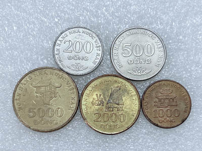 第一海外回流一元起拍收藏 散集专场  第259期 - 越南2003年硬币5枚套