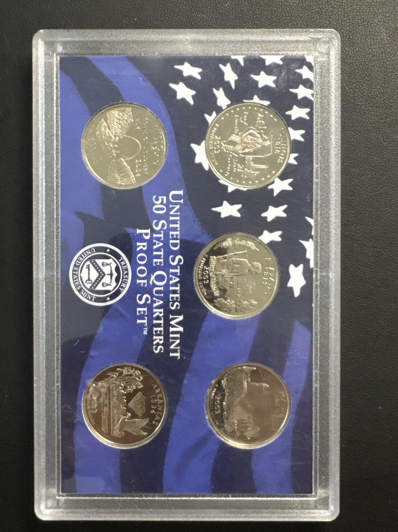 ❤️【币观天下】❤️ 第329期钱币拍卖- 2025.10.31周五晚上6点半场-长期征集拍品 美国2003年州币精制套装